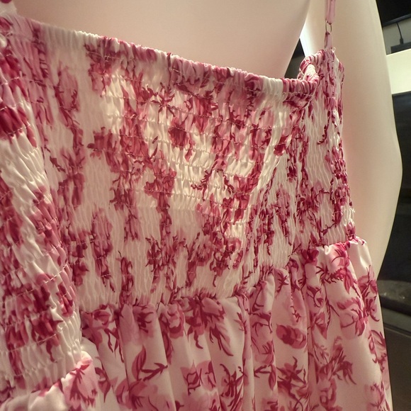 Belle Plus Size Summer Casual Botanical Print Sleeveless Maxi Dress - Picture 7 of 7